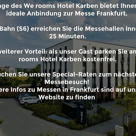We Rooms Hotel Karben Bagian luar foto