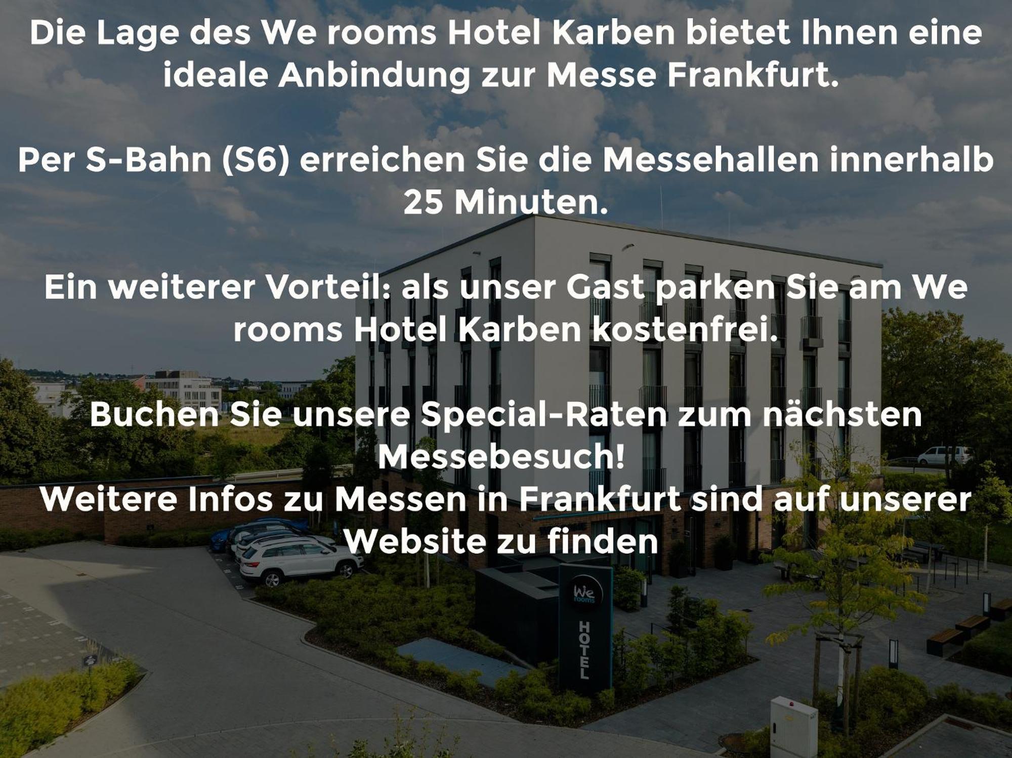 We Rooms Hotel Karben Bagian luar foto
